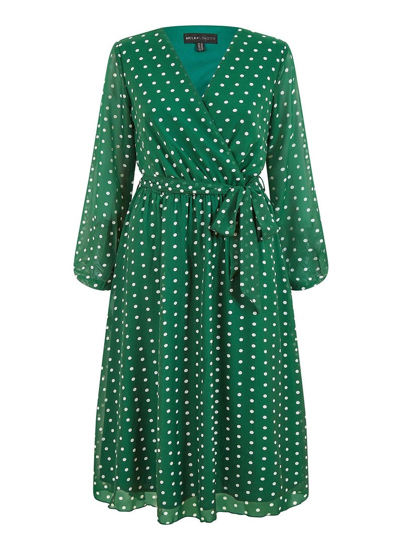 MELA LONDON Polka Dot Midi Dress - Image 5