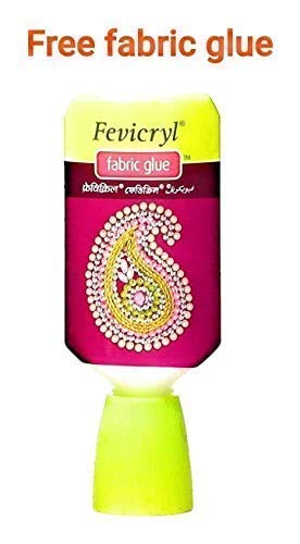 Kavya Fashion Pearl Chain for Jewellery MakingCrafts BanglesjhumkaDesigning Pack of 10 Meters Free Fabric Glue Cone - Image 3