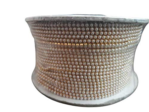 Kavya Fashion Pearl Chain for Jewellery MakingCrafts BanglesjhumkaDesigning Pack of 10 Meters Free Fabric Glue Cone - Image 2