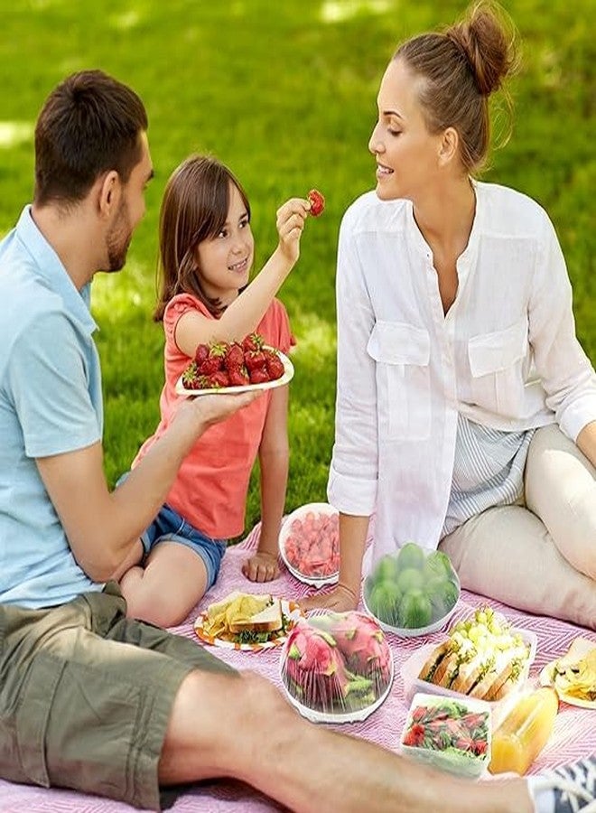 ARYAVART أكياس حفظ الطعام الطازجة، 200 قطعة، أغطية تخزين طعام مرنة قابلة للانكماش لأوعية/أطباق المطبخ - Image 2