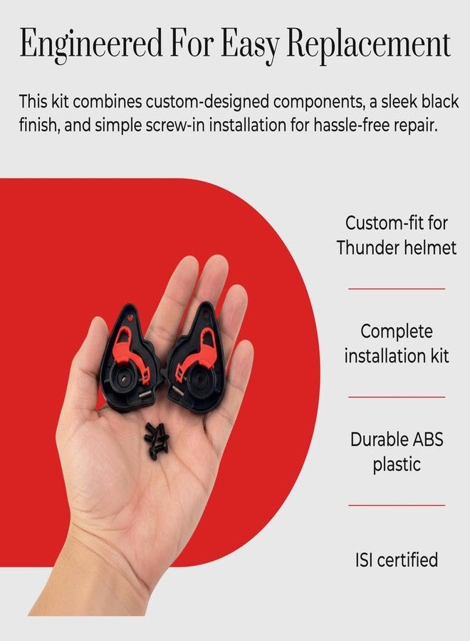 STUDDS Visor Spare Parts Mechanism For Studds Thunder Full Face Helmet Series.… - Image 3