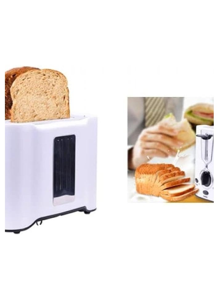 (KC2038) 2 Slice Toaster/Adjustable Temperature with Defrost/Reheat/Cancel Function - 850 Watt