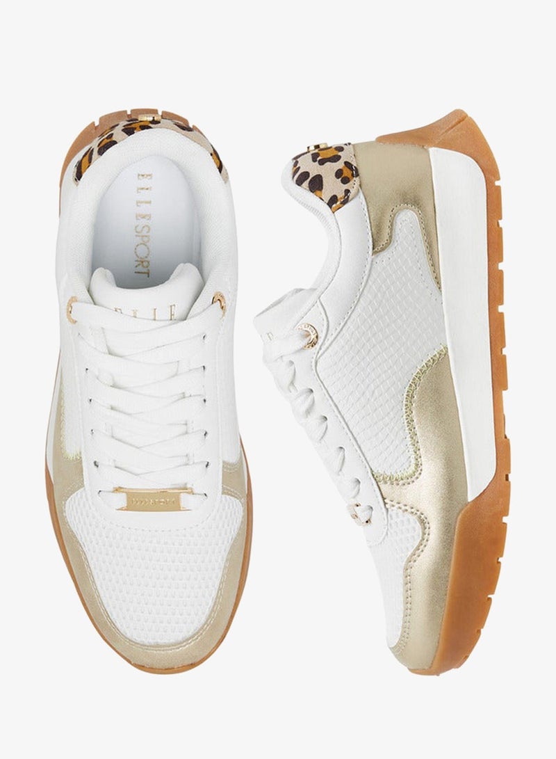 ELLE Women's Panelled Lace-Up Sneakers - Image 3