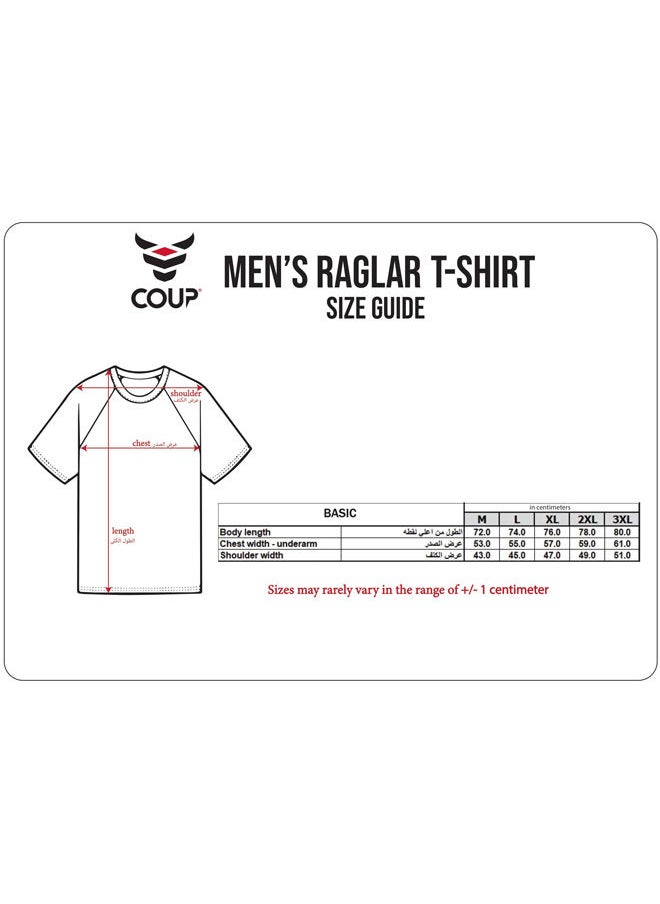 Coup - Coup Printed T-Shirt For Men - Regular Fit - White - Multi Color - Image 1