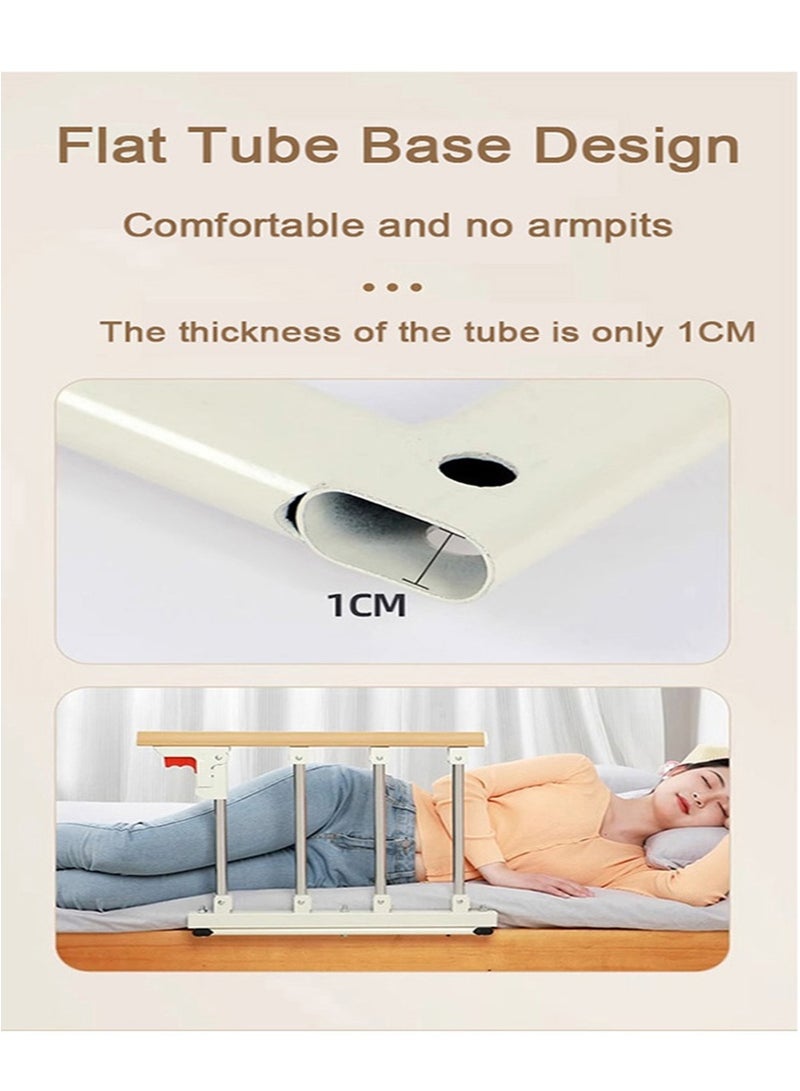 Apustim Elderly Safety Bed Rails，Foldable Bedside Auxiliary Railing Handle，Anti，Fall Safety Handguard，Suitable for Elderly and Surgery Patients，Suitable for King Size Bed，Queen Size Bed，Double Bed，Single Bed - Image 2