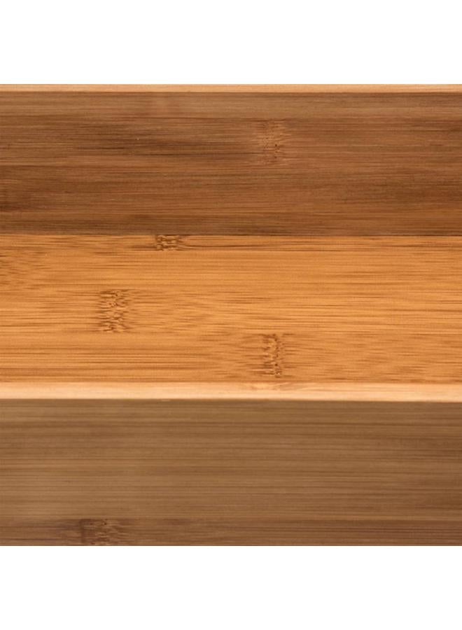 Five Simply Smart High Quality Space Saving Storage Tidy Bamboo Organizer Brown - Image 2