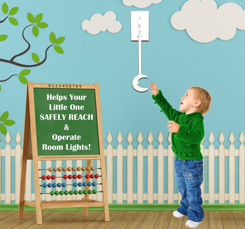 KidSwitch Lightswitch Extension for Toddlers - Laurie Berkner Edition - 3 Count - Includes 12 Themed Art Decals - Multi-Award Winning! - Image 3