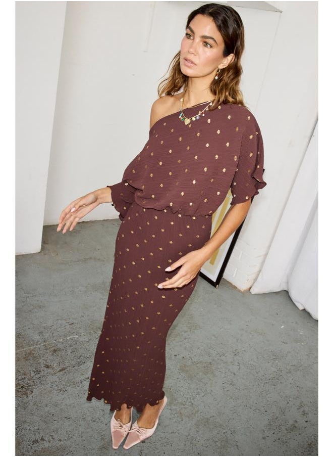 Never fully Dressed - One Shoulder Knitted Dress - Image 1