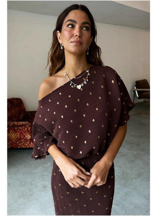 Never fully Dressed - One Shoulder Knitted Dress - Image 1