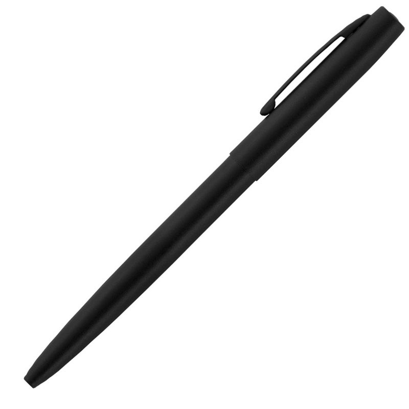 Fisher Space Pen Military Cap-O-Matic Space Pen, Ballpoint, Black Ink, Non-Reflective, Brass, Matte Black, Gift Box - Image 1