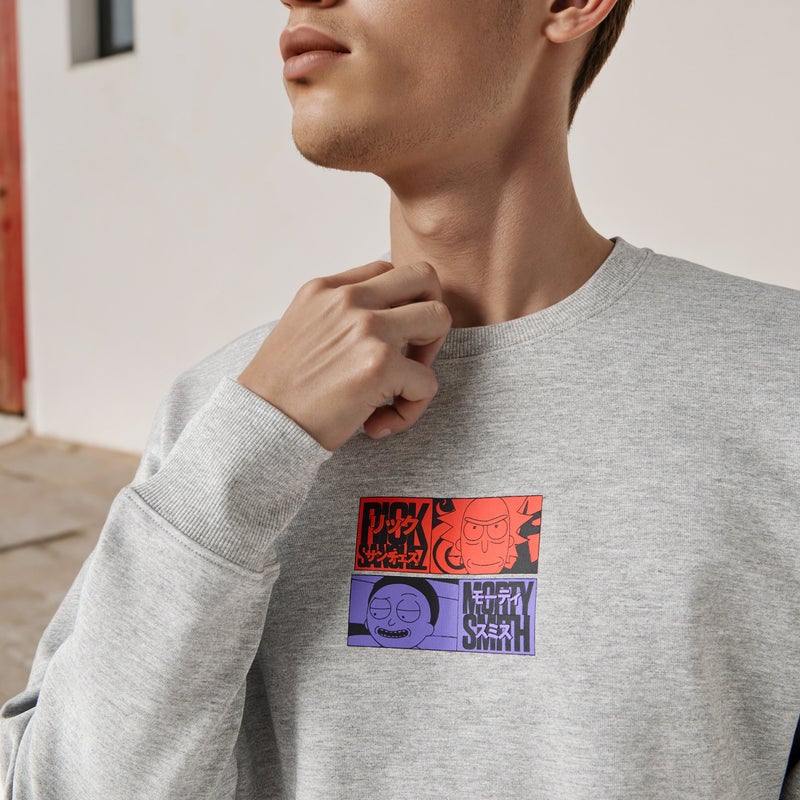 SP Characters Rick and Morty Print Sweatshirt - Image 4
