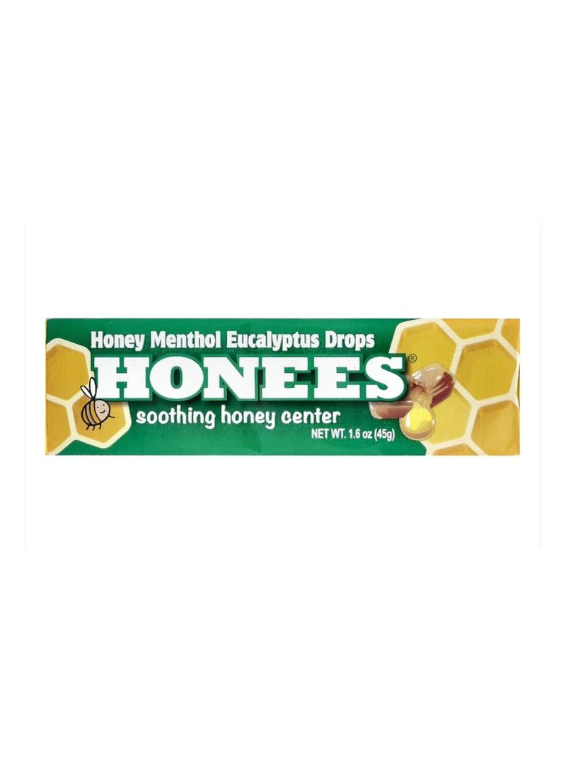 Honees Honey Menthol Eucalyptus Drops 1.6 oz (45 g) - Image 1