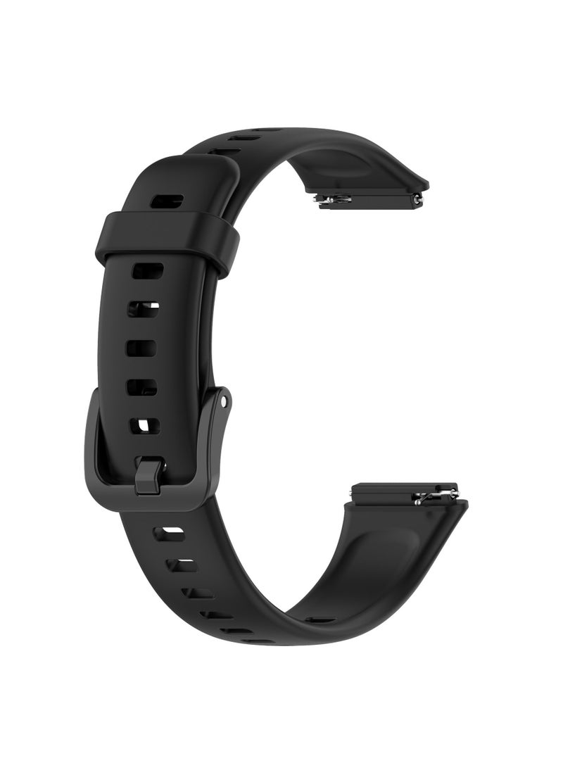 Straps Compatible with Huawei Band 7 Soft TPU Band for Men and Women,Black  - Image 3