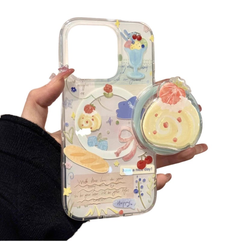MagSafe Case | Drop Protection | Strong Magnetic | White TPU | Shockproof Cover for iPhone 15 / 15 Plus / 15 Pro / 15 Pro Max - Image 2