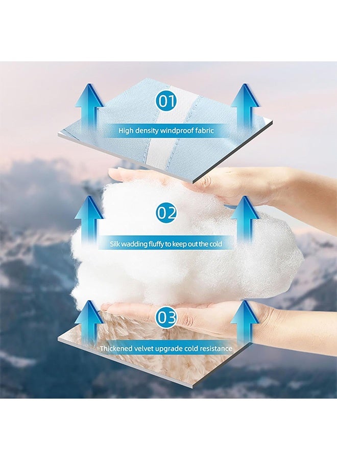 إم إكس إن قفازات تزلج شتوية مقاومة للماء والرياح، قفازات ثلج تعمل باللمس للرجال والنساء، قفازات شتوية دافئة مضادة للانزلاق على الجليد للطقس البارد - Image 4