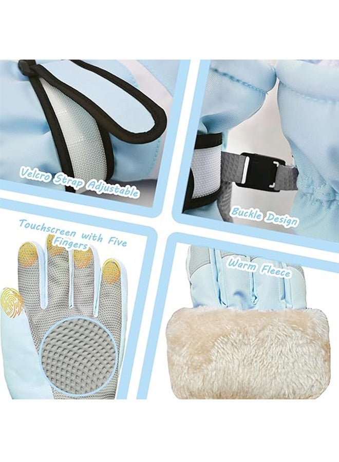 إم إكس إن قفازات تزلج شتوية مقاومة للماء والرياح، قفازات ثلج تعمل باللمس للرجال والنساء، قفازات شتوية دافئة مضادة للانزلاق على الجليد للطقس البارد - Image 5