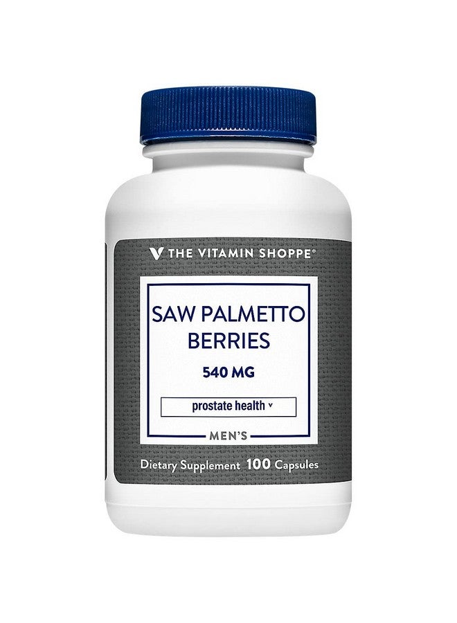 The Vitamin Shoppe Saw Palmetto Berries 540MG (100 Capsules) - Image 1