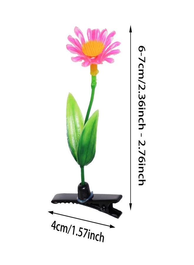 SUMERSHA 32Pcs Bean Sprout Hair Clips Funny Sprout Clips Random Mixed Styles Plant Grass Flower Butterfly Hairpins Cute Pea Little Grass Barrettes for Women Girls Kids Party Hair Accessories - Image 2