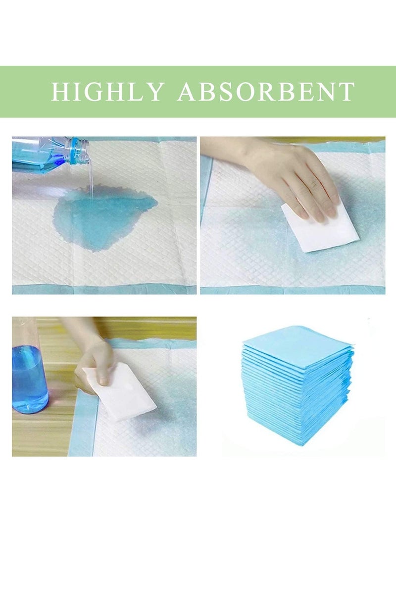 Gonice 100 Pack Disposable Changing Pads Baby Disposable Underpads Waterproof Diaper Changing Pad Breathable Underpads Bed Table Protector Mat, 17.8 Inches x 13 Inches - Image 2