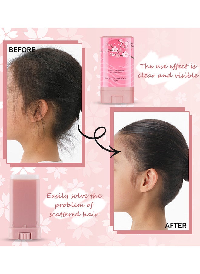 P.TWO.P Hair Wax Stick, Hair Finishing Stick, Hair Mascara For Flyaway Tamer, Fly Away Hair Tamer Stick For Enhance Gloss Of Hair, Anti Frizz Broken Hair Baby Hair Flash Moment Flyaway Stick, Non-Greasy  - Image 3
