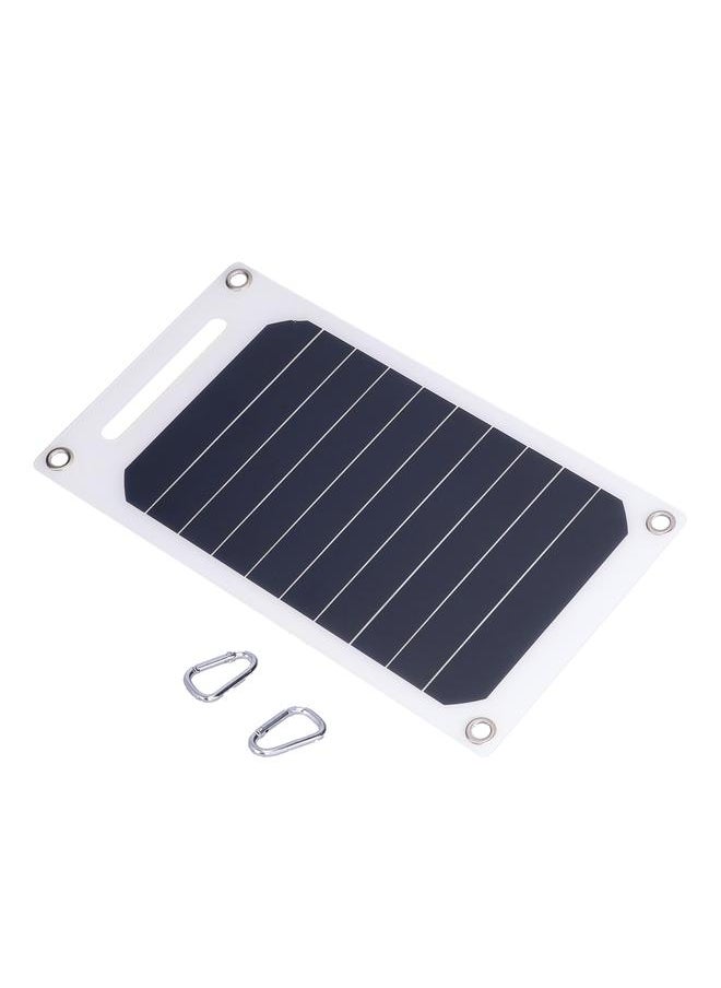 Thoraya - 10W 5V Solar Panel Charger with Buckles Semi Flexible Portable Monocrystalline Solar Charging Tool - Image 1