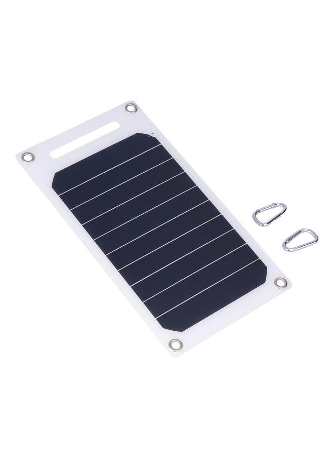 Thoraya - 10W 5V Solar Panel Charger with Buckles Semi Flexible Portable Monocrystalline Solar Charging Tool - Image 1