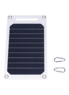 10W 5V Solar Panel Charger with Buckles Semi Flexible Portable Monocrystalline Solar Charging Tool