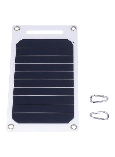 10W 5V Solar Panel Charger with Buckles Semi Flexible Portable Monocrystalline Solar Charging Tool