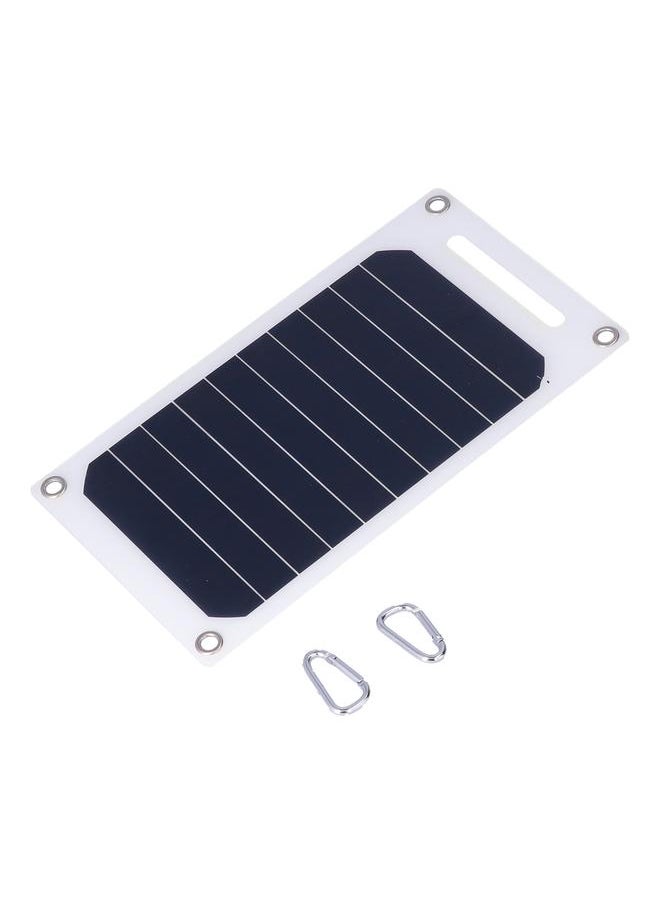 Thoraya - 10W 5V Solar Panel Charger with Buckles Semi Flexible Portable Monocrystalline Solar Charging Tool - Image 1