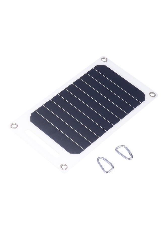 Thoraya - 10W 5V Solar Panel Charger with Buckles Semi Flexible Portable Monocrystalline Solar Charging Tool - Image 1
