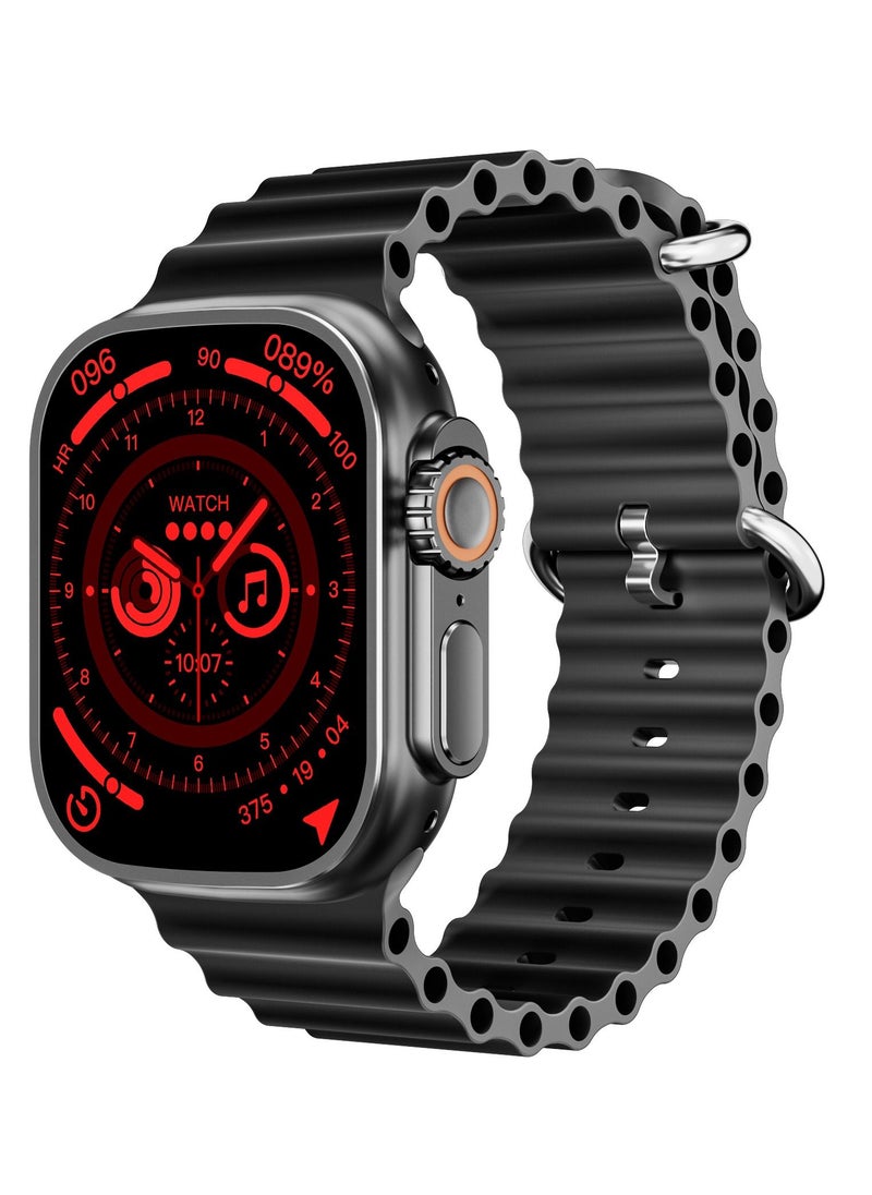 AROAQ - Smart Watch C9 Ultra Health Fitness Tracker Sport Watch 49MM- Black - Image 1