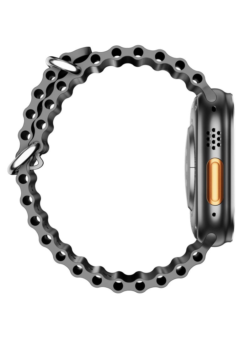 AROAQ - Smart Watch C9 Ultra Health Fitness Tracker Sport Watch 49MM- Black - Image 1
