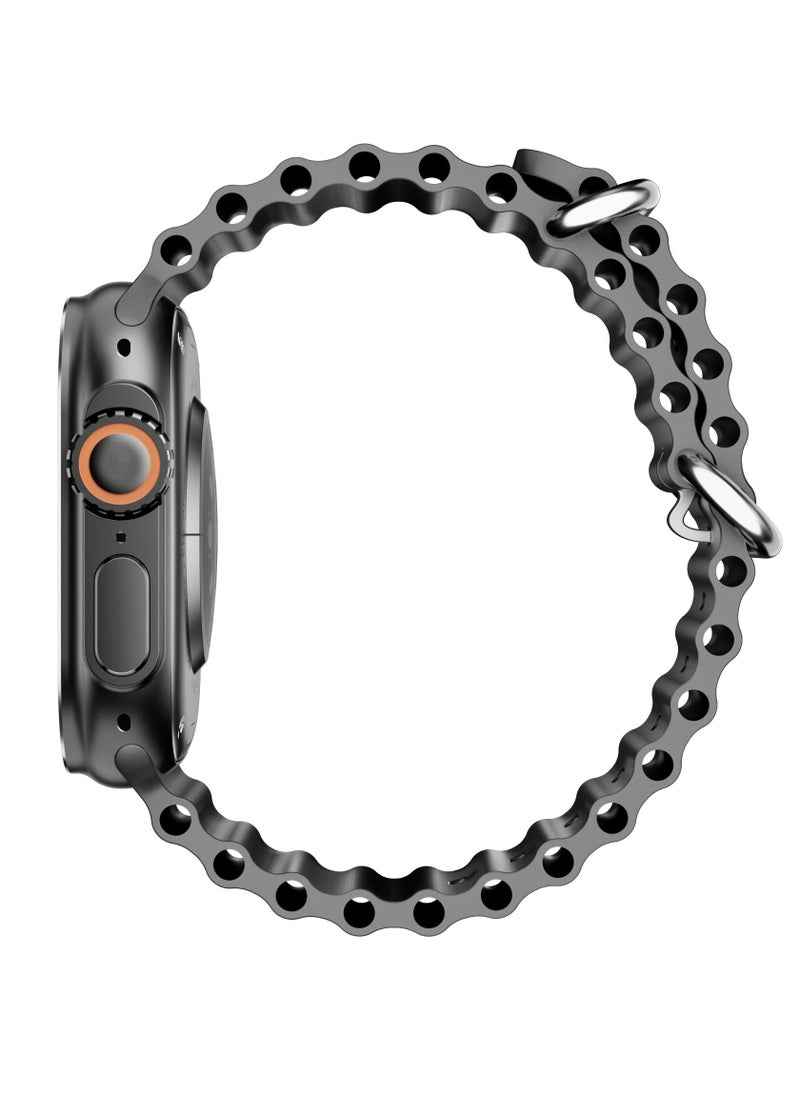 AROAQ - Smart Watch C9 Ultra Health Fitness Tracker Sport Watch 49MM- Black - Image 1