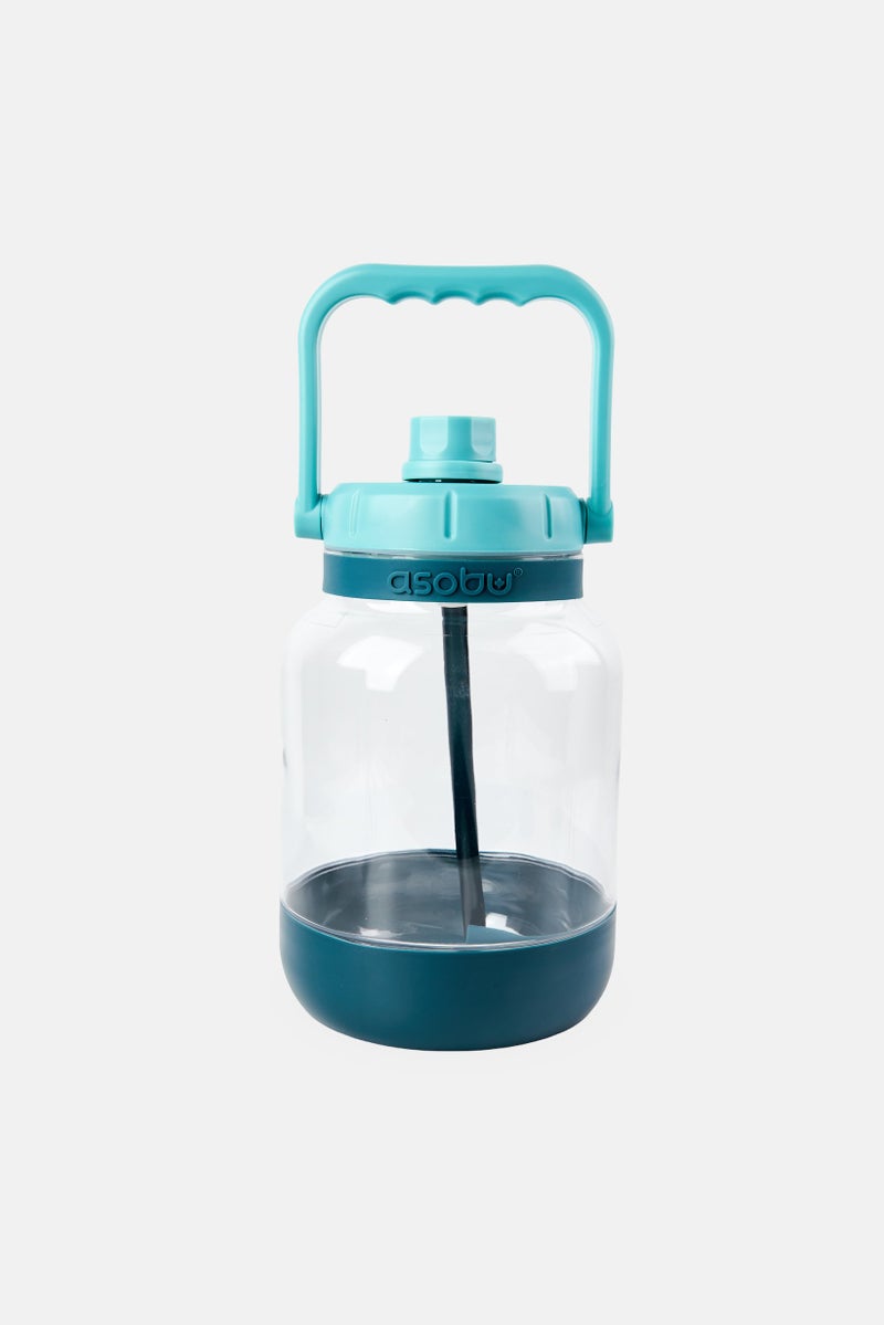 asobu Jumbo Gallon Water Jug With Silicone Straw 3780 ml, Multicolor - Image 1