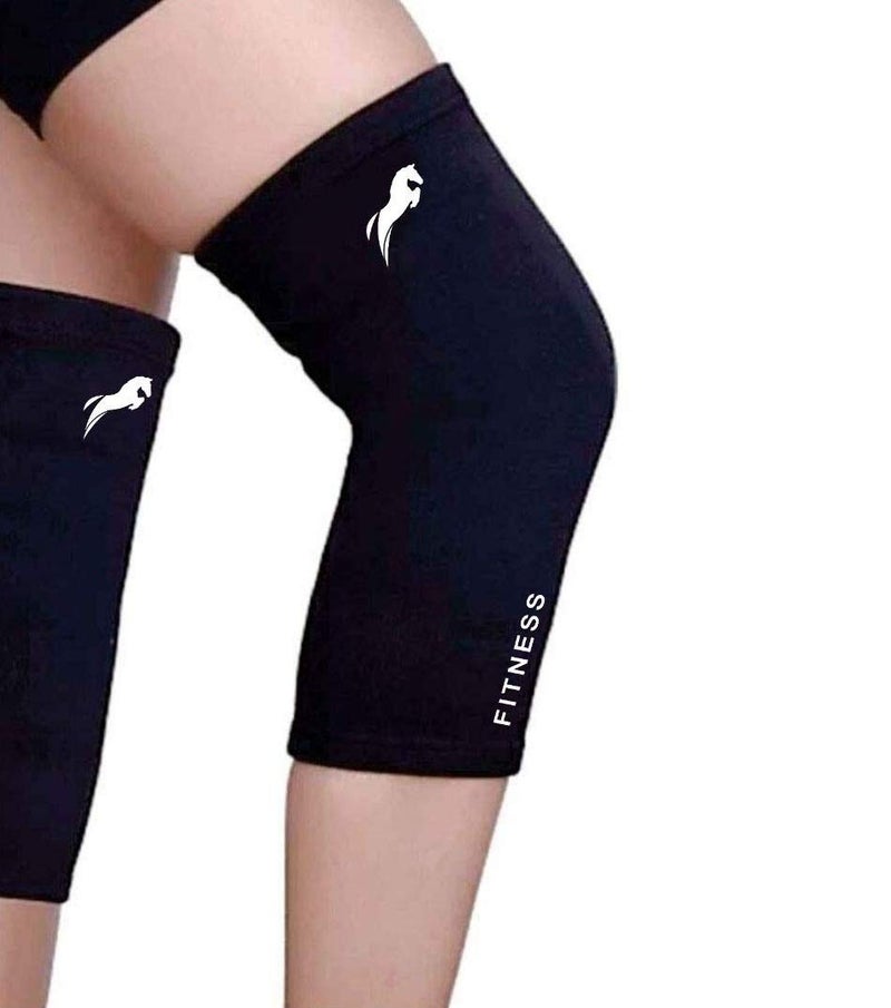 Just Rider Support Sleeve For Knee Cap Pain, Running, Gym, Sports For Men & Women (Black, Large) - Image 5