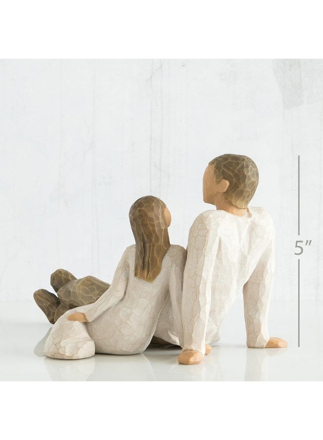 Willow Tree Father and Daughter Celebrating Loving Bond Between Fathers and Daughters Grandfathers and Granddaughters Works Well in Family Groupings Sculpted HandPainted Figure - Image 3
