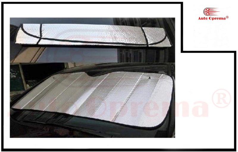 SW Car Front Silver Sunshade Foil Curtain Foldable Car Sunshades for Front/Rear Windshield Material: Aluminium Foil (Universal Fit) - Image 5