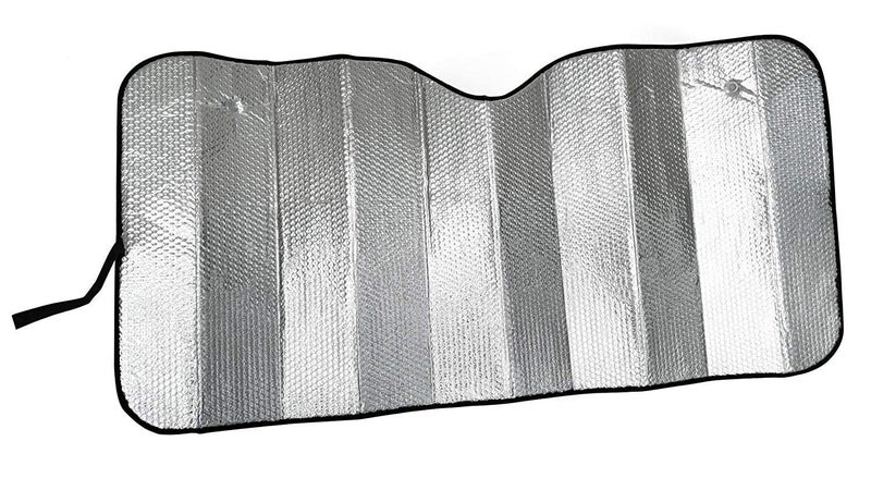 SW Car Front Silver Sunshade Foil Curtain Foldable Car Sunshades for Front/Rear Windshield Material: Aluminium Foil (Universal Fit) - Image 1
