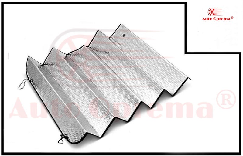 SW Car Front Silver Sunshade Foil Curtain Foldable Car Sunshades for Front/Rear Windshield Material: Aluminium Foil (Universal Fit) - Image 4