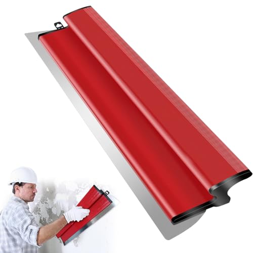 Serplex® Long Skimming Blade 15.7 Inches Stainless Steel Trowel Skimming Blade Rubberized Handle Drywall Smoothing Spatula Skimming Trowel Plastering Trowel for Large Area Project, House Renovation - Image 1