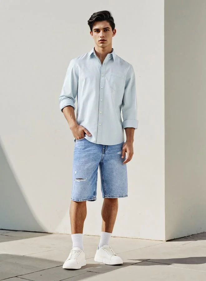 Lee Cooper Lee Cooper Regular Fit Shirt with Pocket