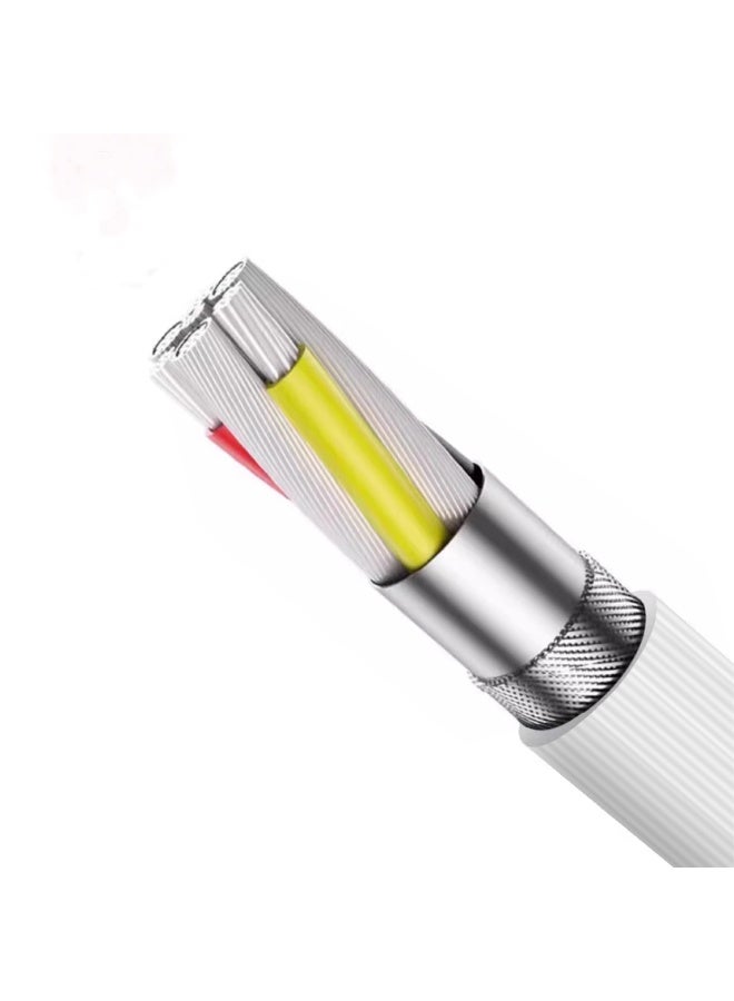 FLYCDI PD30W USB-A to Micro Cable, White, Fast Charging Compatible with iPhone, 480Mbps Data Transfer, - Image 4