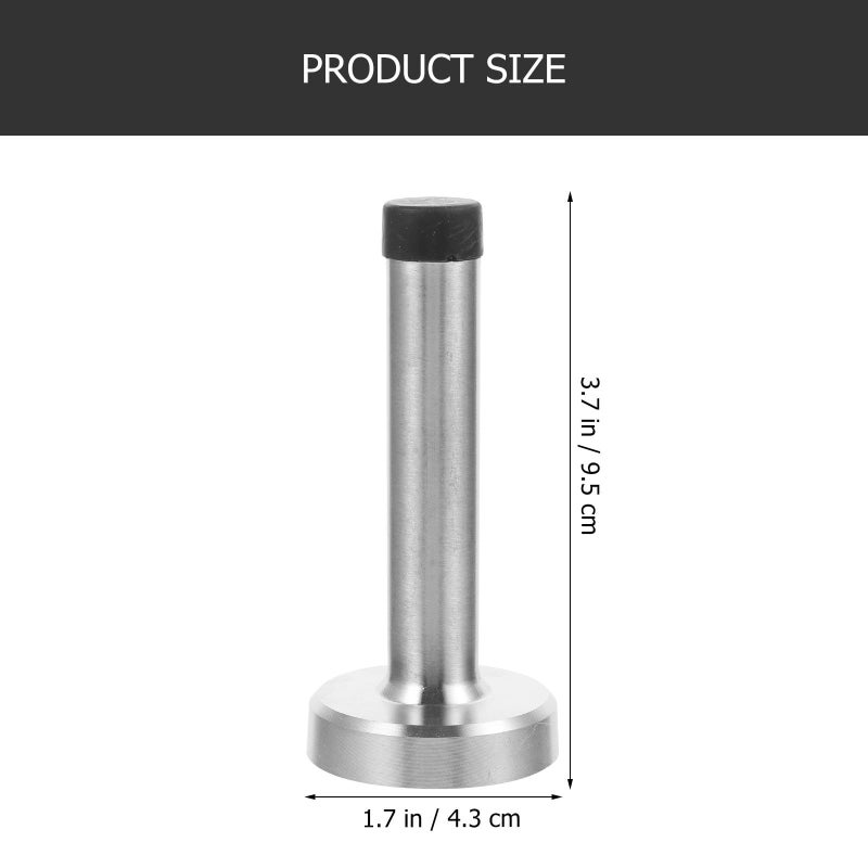 Extra Long 9 5cm Floor Mount Door Stopper Brushed Stainless Steel Wall Protection - Image 2