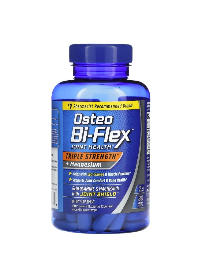 Osteo Bi-Flex Osteo Bi-Flex, Joint Health, Triple Strength + Magnesium, 80 Coated Tablets  - Image 3