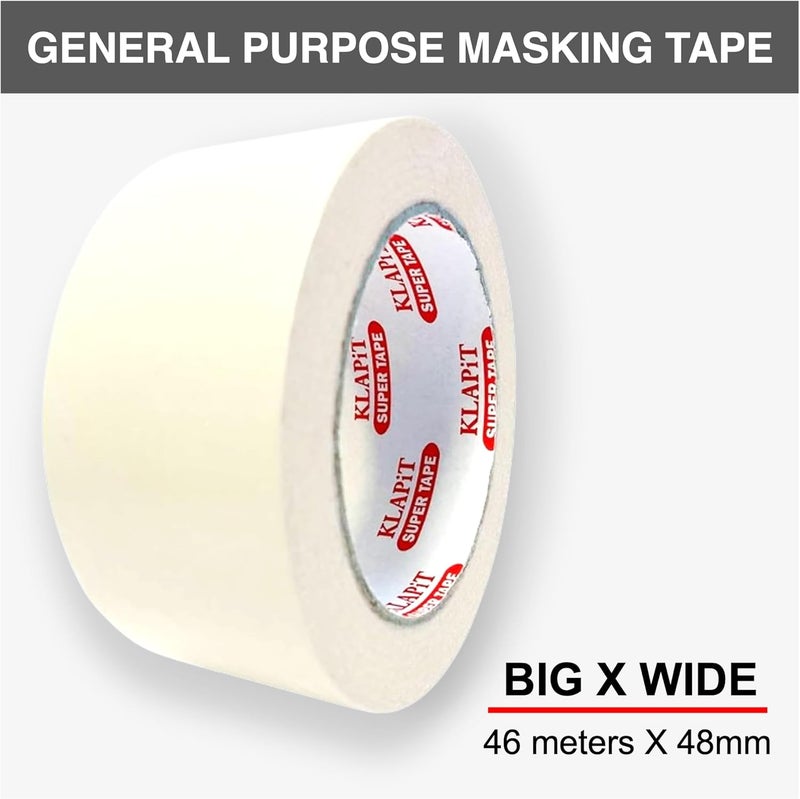 KLAPiT Industrials Masking Tape - 2 Inch x 46m - Image 2