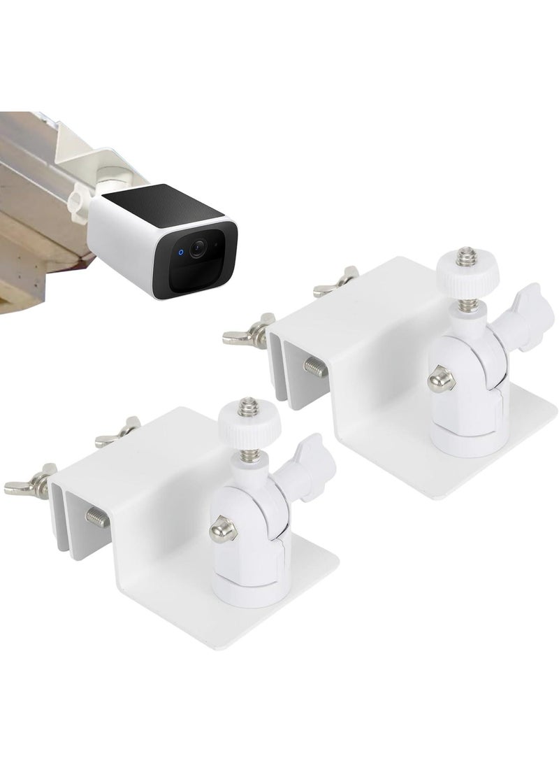 Metal Mounting Corner Bracket for Security Camera, Metal Corner Mount Compatible with Eufy SoloCam S340/S330/E30 Surveillance Camera System for Outdoor and Indoor, CCTV Camera System Adapter - Image 1