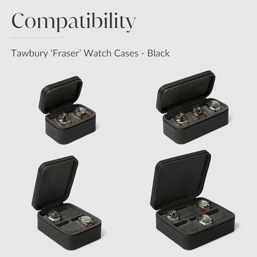 TAWBURY Fraser Watch Case Pillows - Pack of 3 Small Replacement Pillows for our Fraser Black Leather Watch Cases | 'M' Shaped Pillows Designed to fit 14.5cm - 17cm Wrists - Image 5