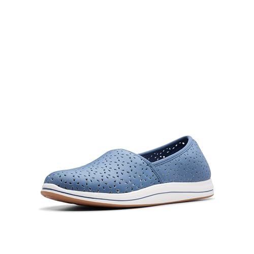 clarks حذاء كلاركس النسائي بريز إميلي، قماش أزرق، 7 - Image 1