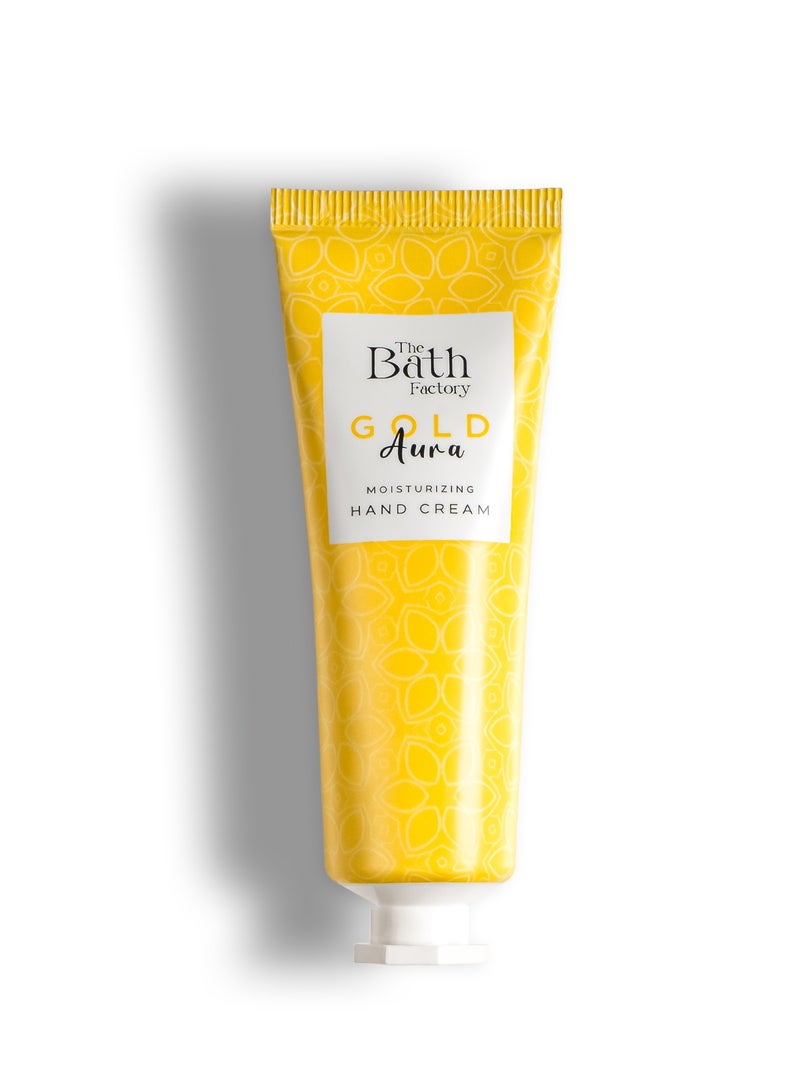 The Bath Factory Gold Aura Intensive Moisturizing Hand Cream, 30 ml – Deep Hydration for Soft Hands - Image 1
