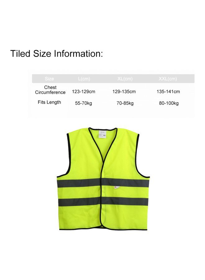 Y&D High Visibility Reflective Security Working Vest Fluorescent Yellow/Grey 26x24x2centimeter - Image 5